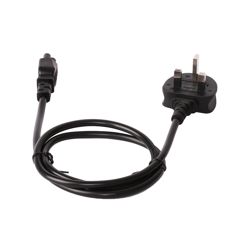 UK 3pin Plug to C5 tail power cord (1)