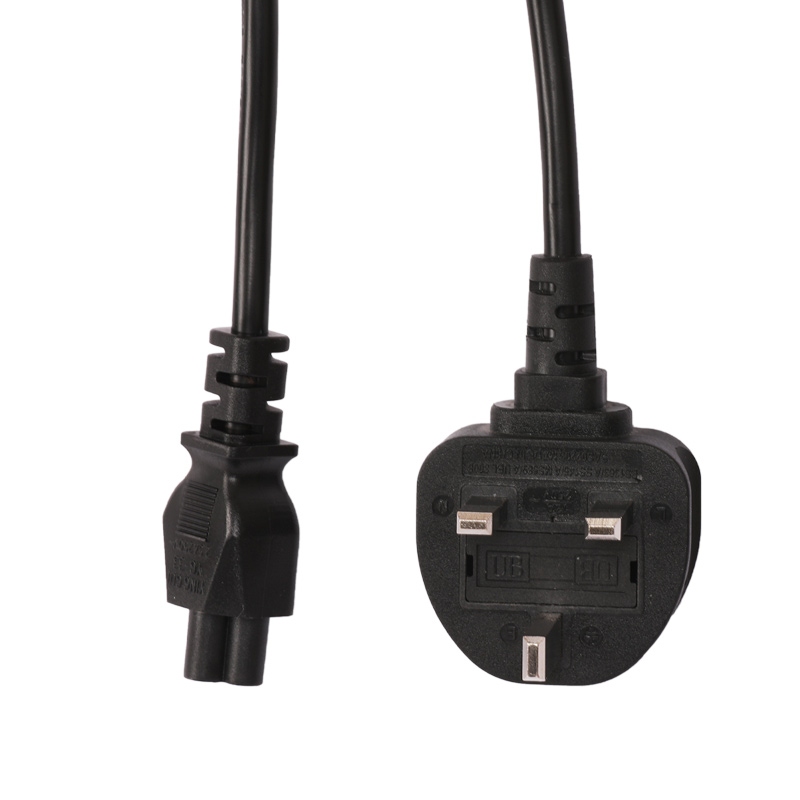 UK 3pin Plug to C5 tail power cord (7)